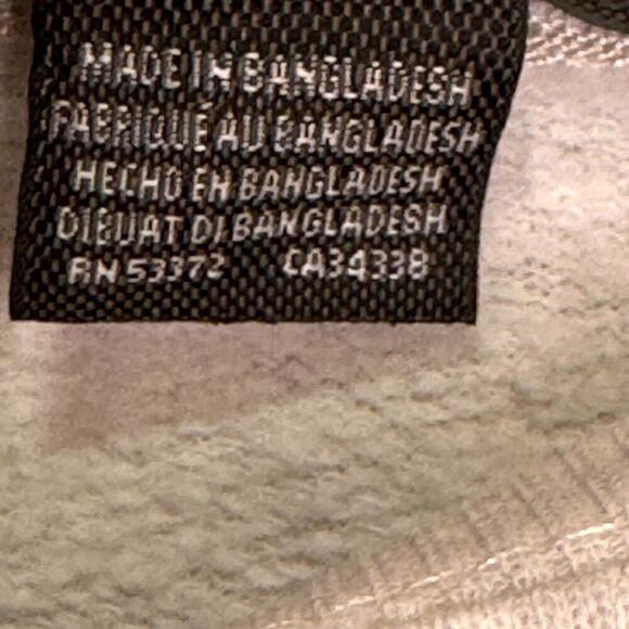 French Connection Love Sweatshirt Size Large Grey w Red Embroidery - Picture 6 of 6